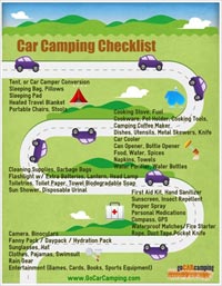 Car Camping Checklist