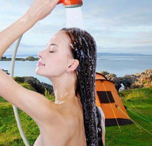portable camping shower head