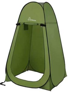 Pop Up Camping Shower Tent for Bathing and Portable Toilets