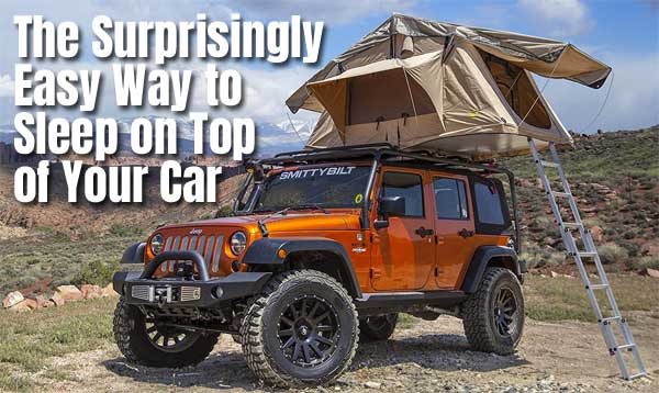Smittybilt Overlander Rooftop Tent for Jeeps, Trucks and SUVs