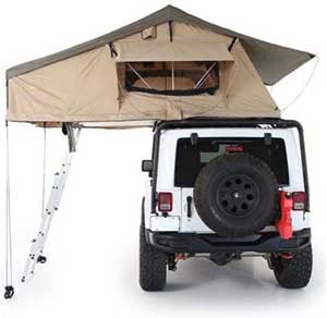 Large Overlander Jeep Wrangle Roof Tent Sleeps 3-4 People